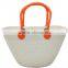summer large silicone handle beach bag with EVA material