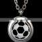 2016 New Arrival 316L Stainless Steel Soccer Ball Aromatherapy Essential Oils Diffuser Locket Necklace Pendant