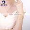 elegant women akoya white pearl charm bracelets 18k gold chain 17cm