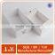 factory design white rigid box with die cut paper insert