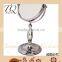 Chrome plated standing makeup mirror magnifying 5x