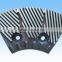 Rotor and stator for paper pulp refiner