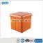 Single Foldable Storage Ottoman With Pocket