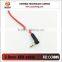right angle 90 degree car audio aux 3.5mm cable with gold plated
