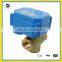 3 way T flow brass motorizd valve for hot water control
