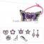 Lovely DIY girls painting jewelry box set drawing colorful pearl hair band, comb, handing string