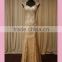 Sheath gold mother of the bride dress