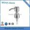 MZ-OEM satin polished 1cc 24/410 stainless steel liquid soap lotion pump for shampoo bottle