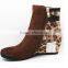 sexy wedge heel boots
