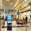 55inch free standing Hot ad player! transparent door fridge