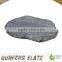 erosion resistance antacid natural China black irregular shaped slate floor tile tumbled stone