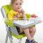 2015 hot model high quality folding portable plastic baby high chair