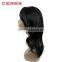 Wholesale natural brown wavy and curly noble synthetic hair wig, European hair style wig