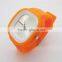 Popular yellow silicone square jelly watch