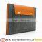 2015 Hot Sell Customized Split Joint Leather Business Felt Laptop Sleeve With High Quality Snap Button