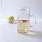 300ml high quality borosilicate double wall heat resistant clear drinking glass tea cup with strainer and handle