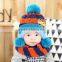 MS81058C Latest style winter kids cute pattern knitted hats