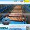 Corrugated metal roof panel forming machine on slae