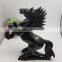 Obsidian horse sculpture animal carvings office ornaments