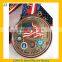 2016 hot Selling Custom Metal Souvenir Medal with beautiful Ribbon