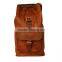 Handmade leather rucksack and genuine leather backpack