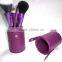 High Quality Cylinder Case 12pcs Portable Cosmetic Make Up Brush Set
