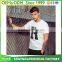 Cheap price new design mens short sleeve casual silk screen prined english letter t-shirt