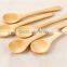 Custom logo tea coffee wooden honey spoon