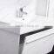 36" espress bathroom vanities side cabinet with elegant handle