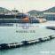 Oil inflatable rubber boom