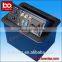 Aluminum Brushed Hydraulic Tabletop Pop Up Power Socket Box with Bottom Interface Connection for Office Electrical Plugs