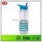 Bpa free 750 ml bling bling band cool water bottles with straw