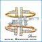 Hot new fashion elegant jewelry women charms gold silver ring 925