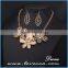Africa bridal wedding gift jewelry elegant fashion flower necklace jewelry sets