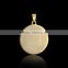 2016 Fashion jewelry round pendant necklace carved letters in 361L stainless steel