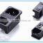 New products 2016 China  wholesales IEC 320 C14 male connector switched socket with fuse