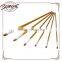 Hot Sale 6pcs Filbert Wooden Handle Horse Hair Bristle Professional Artist Oil Painting Brush Set for Artist Oil Painting