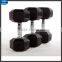 Rubber dumbbell set,cheap dumbbell for sale,rubber coated hex dumbbell