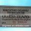 Durable genuine cowhide leather labels