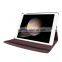 Premium PU Leather Brown 360 Degrees Rotating Stand Leather Case with Back Case for Apple iPad Pro 12.9
