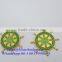 round metal alloy 3D lapel pin badge with butterfly clutch