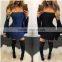 Bonvatt One-collar collar large sleeves nightclothes dress skirt bandage dress