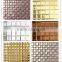 2016 Cheap bathroom mosaic floor tile price, white and black metal marble mosaic