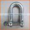 Factory Price Customized d Shackle With Slot Head Pin