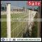 Anping curved wire railway fence manufacturer/Peach shape post pvc coated steel welded fence