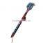 Good Quality Long Wood Handle Steel Wire BBQ Grill Oven Brush From China