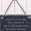 Decorative Natural Slate Hanging Sign ,welcome Plaque