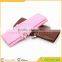 PU Leather Bandage Style Pen Bag Pencil Case Cosmetic Pouch Storage Bag Makeup Pouch with 3 Gel-ink Pens