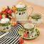 Haonai High qulaity colorful Ceramic teapot Coffee cup Sets
