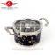 5pcs hot sale glass ld india stainless steel hot pot